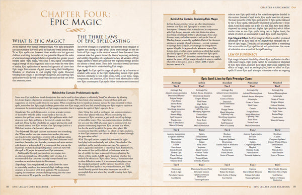 Epic Legacy Core Rulebook